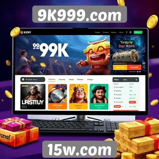 Análise da interface de usuário do site 9K999.com
